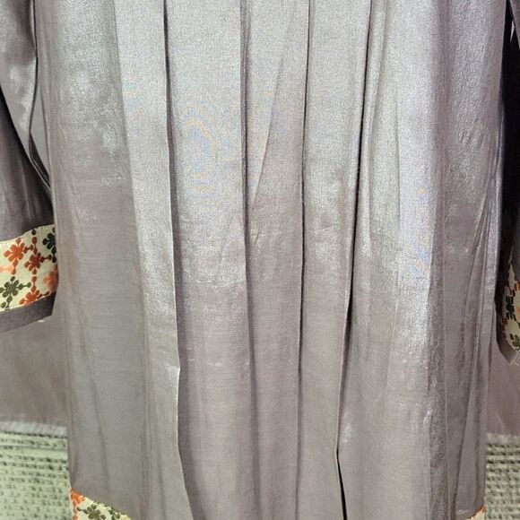 VINTAGE 1980'S Ethnic Hippie No Label Embroidered and Beaded Maxi Dress - Picture 4 of 10